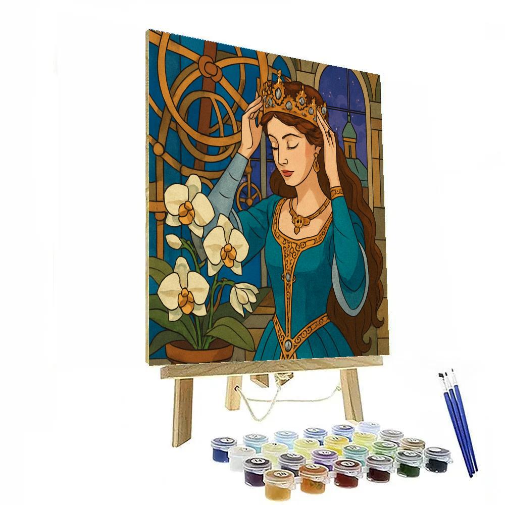 Moonlit Clockwork Princess Conservatory DIY paint by numbers