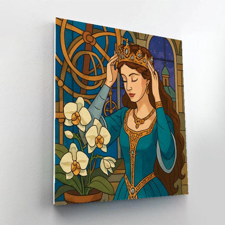 Moonlit Clockwork Princess Conservatory DIY paint by numbers