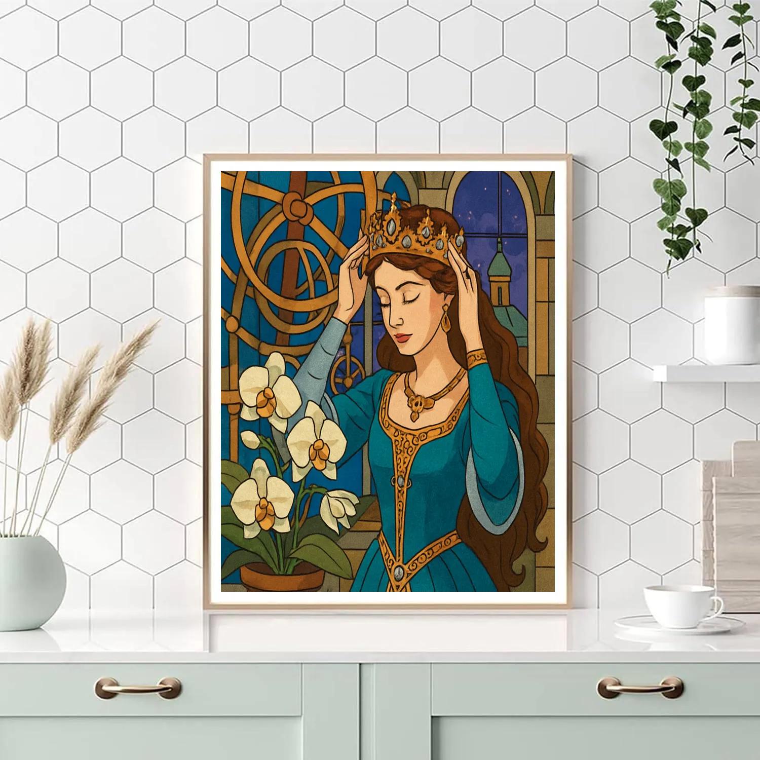 Moonlit Clockwork Princess Conservatory DIY paint by numbers