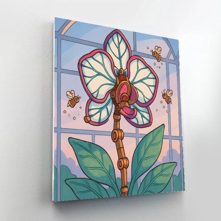 Clockwork Orchid In Floral Bloom paint by color