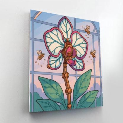 Clockwork Orchid In Floral Bloom paint by color