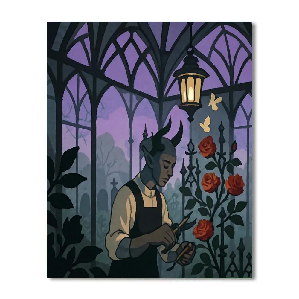 Gothic Thornwork Conservatory Paint by numbers kits