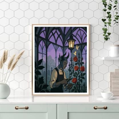 Gothic Thornwork Conservatory Paint by numbers kits