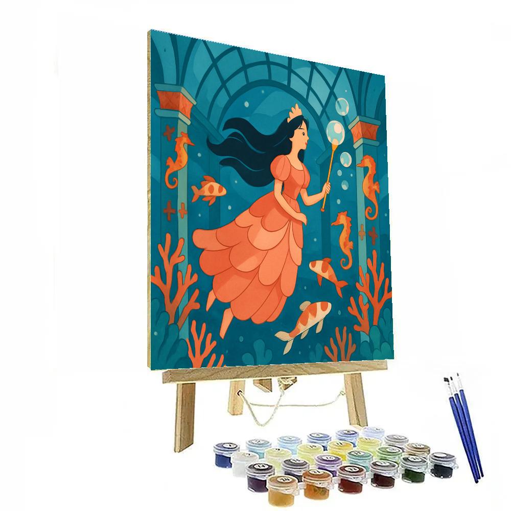 Coral Reef Atrium With Princess Radiance Paint by numbers kits