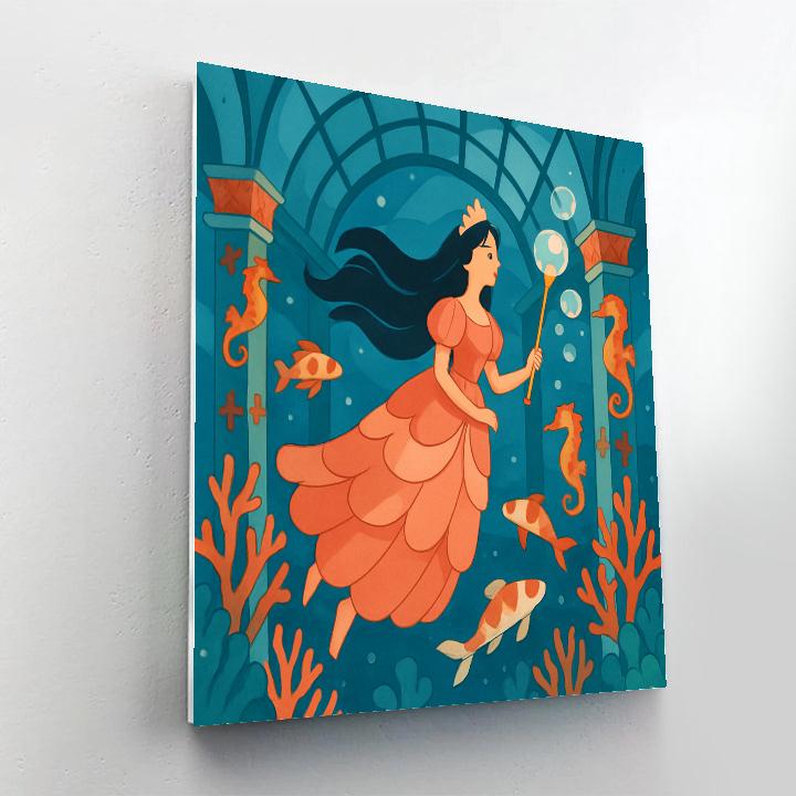 Coral Reef Atrium With Princess Radiance Paint by numbers kits