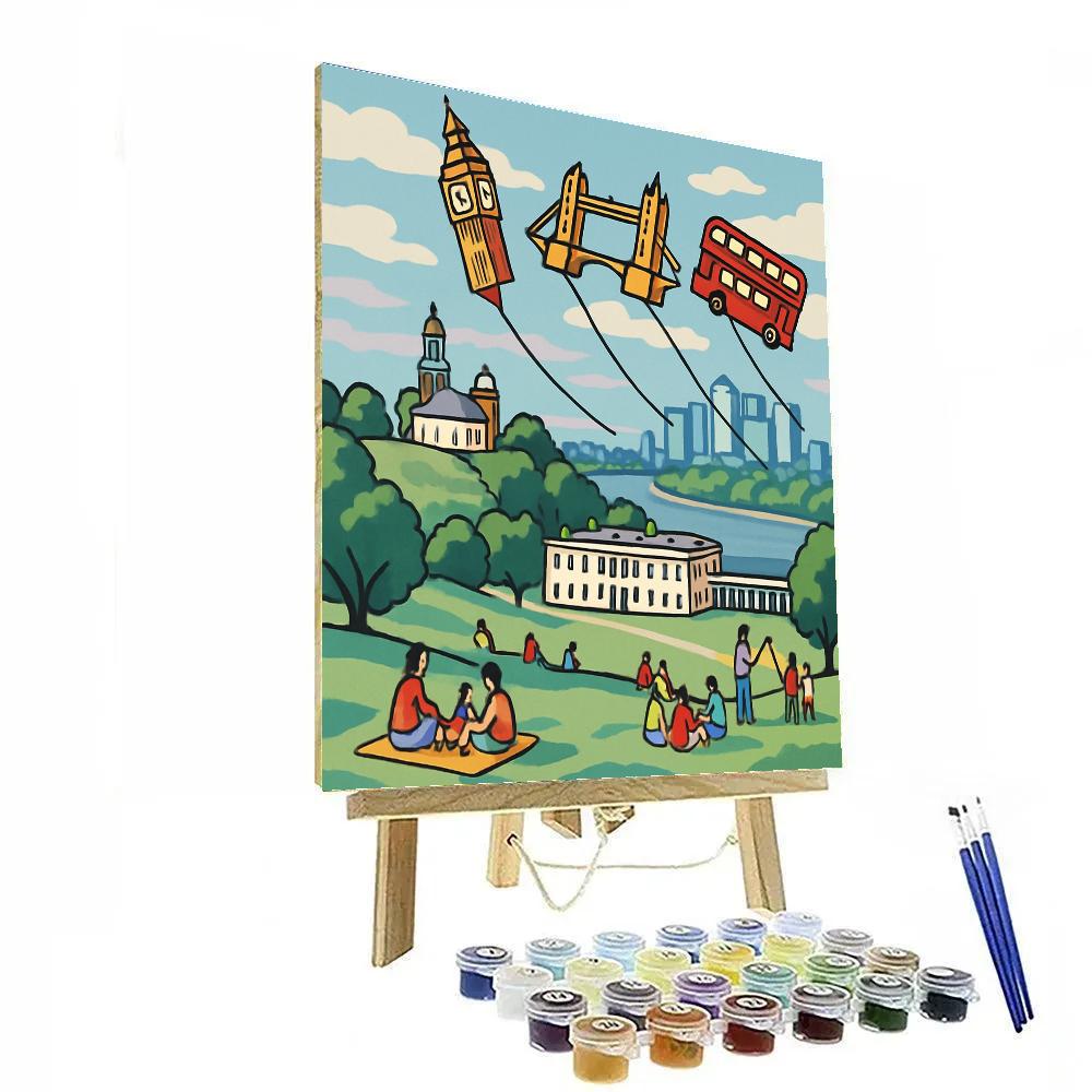 Kite Festival Over Greenwich In London paint by number
