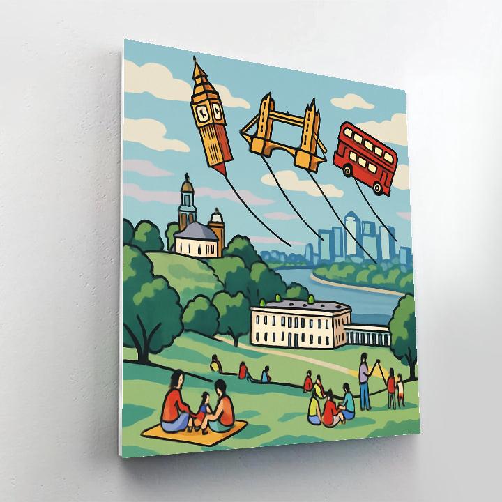 Kite Festival Over Greenwich In London paint by number