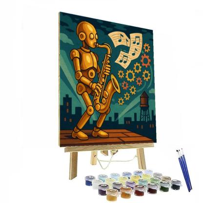 Clockwork Improvisation Jazz painting number kit