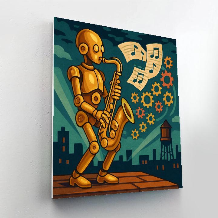 Clockwork Improvisation Jazz painting number kit