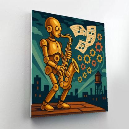 Clockwork Improvisation Jazz painting number kit