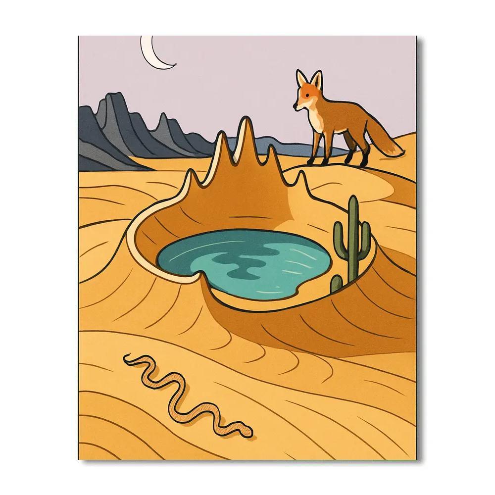 Crown Of Glass Desert Mirage Number painting