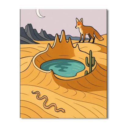 Crown Of Glass Desert Mirage Number painting