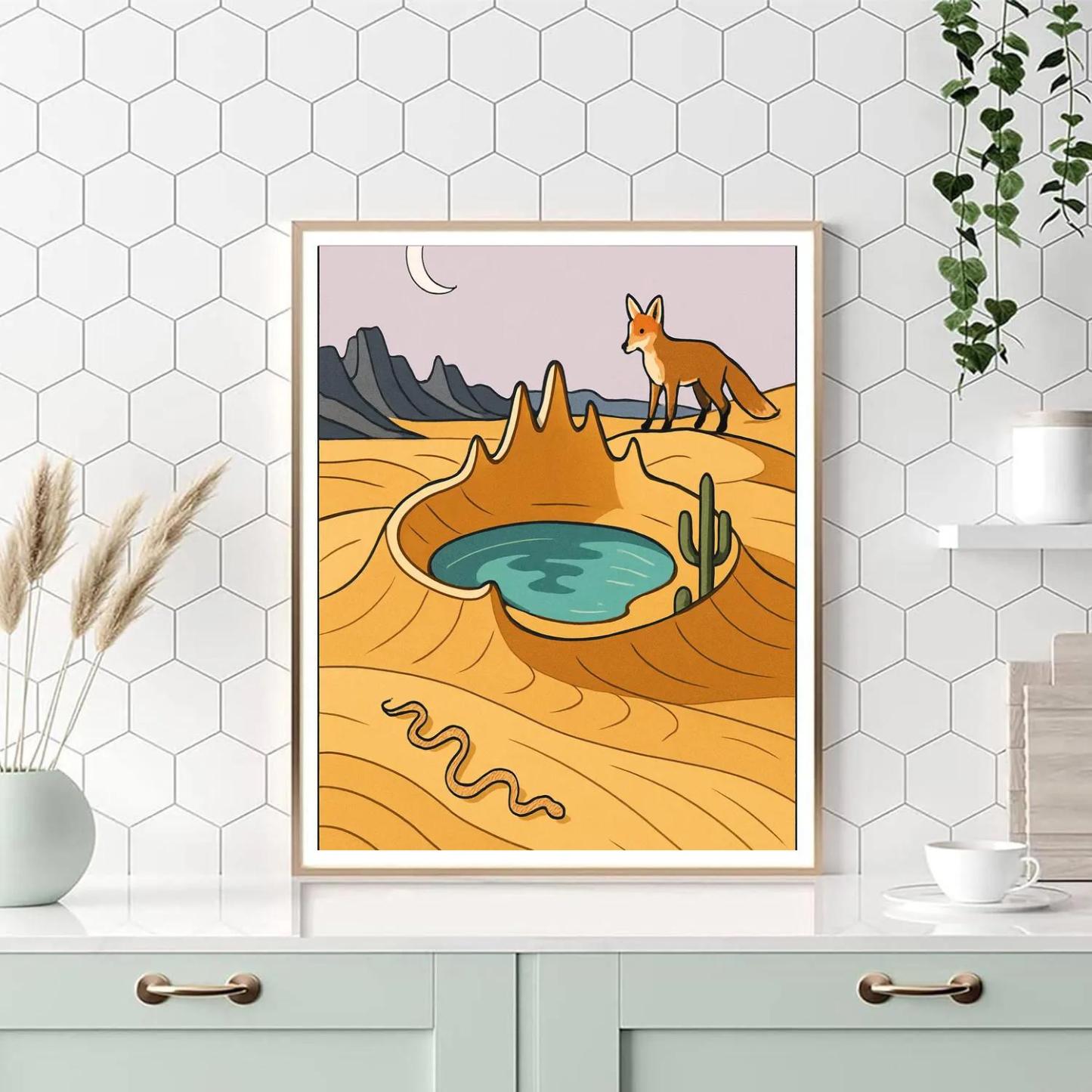 Crown Of Glass Desert Mirage Number painting