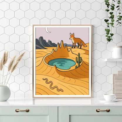 Crown Of Glass Desert Mirage Number painting