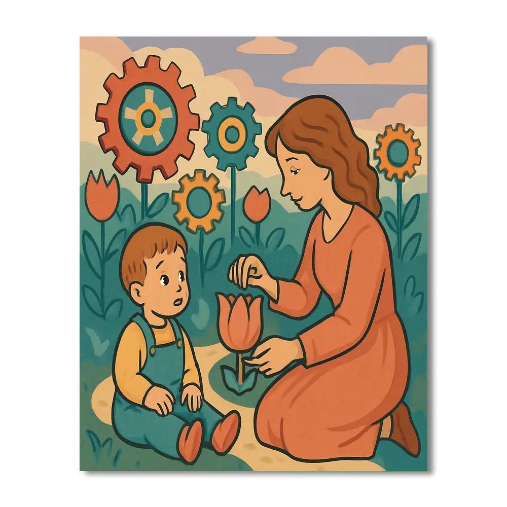 Clockwork Garden Mother Lullaby Paint by numbers art