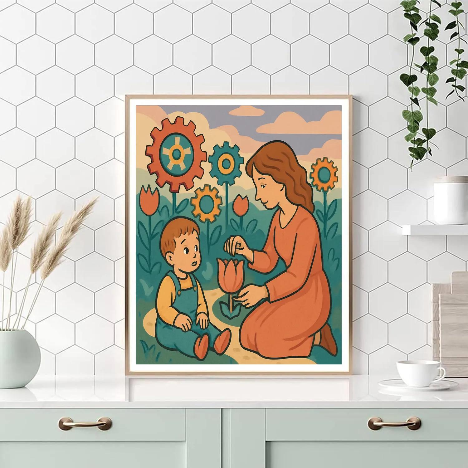 Clockwork Garden Mother Lullaby Paint by numbers art