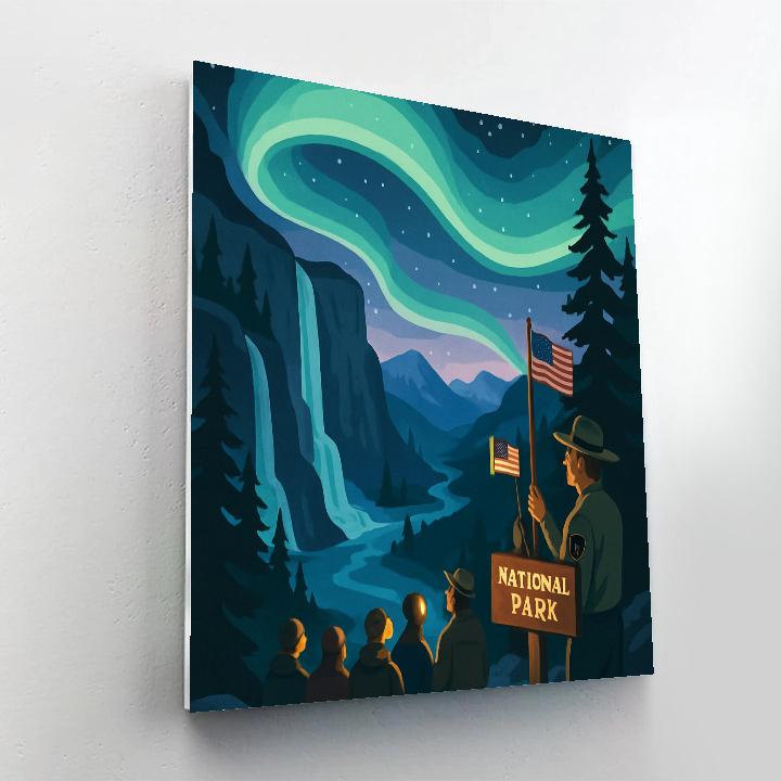National Park Aurora Expedition DIY paint by numbers