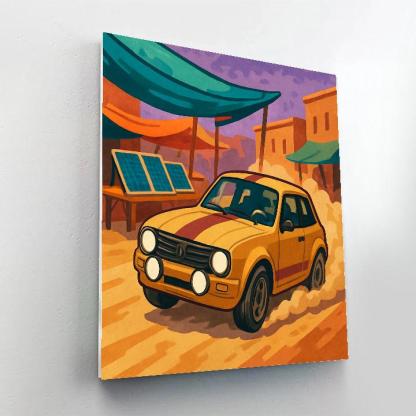 Solar Bazaar Rally In Cars paint by color