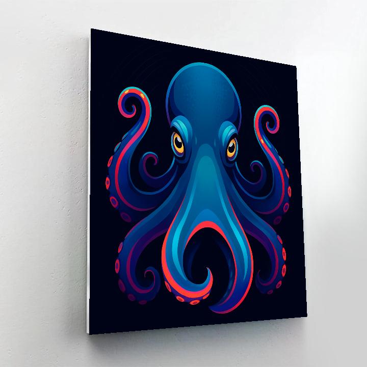 Sapphire Octopus Mindflare paint by color