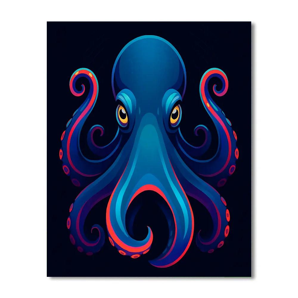 Sapphire Octopus Mindflare paint by color