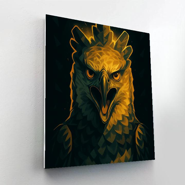 Golden Harpy Eagle Command paint by number