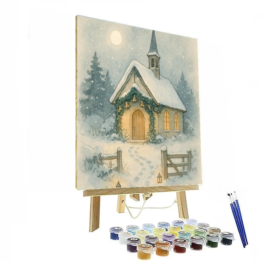 The Quiet Church Of Evergreen Bells DIY paint by numbers