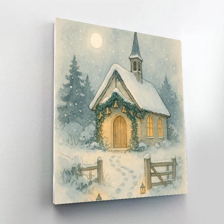The Quiet Church Of Evergreen Bells DIY paint by numbers