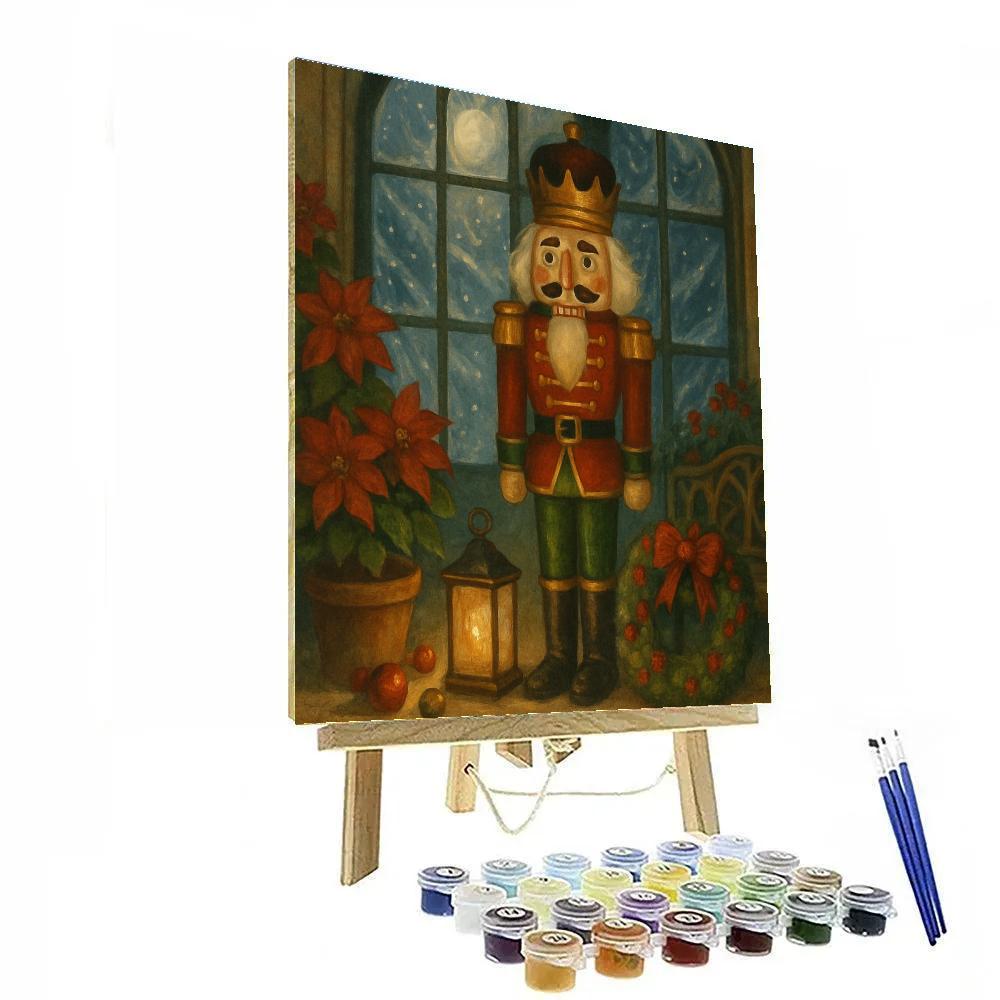 The Nutcracker Garden Under Glass Snow paint by color
