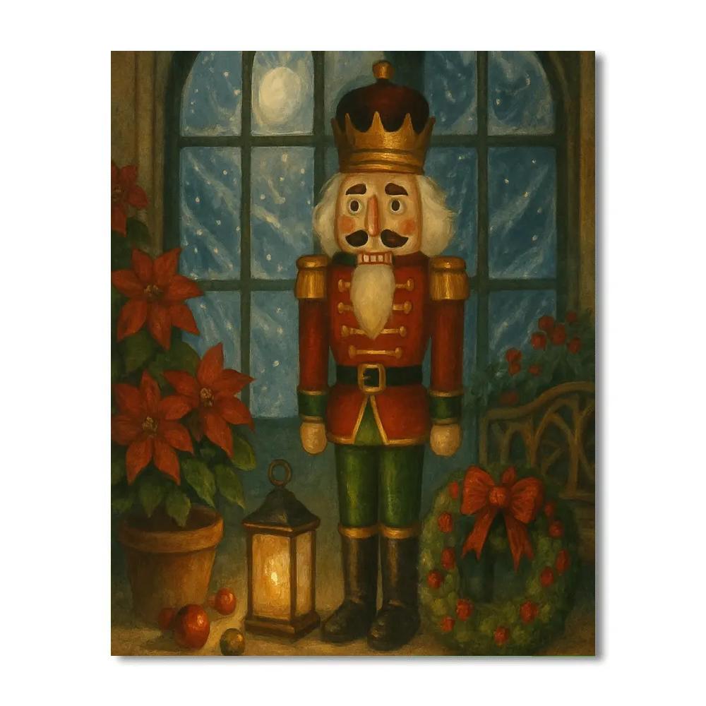 The Nutcracker Garden Under Glass Snow paint by color