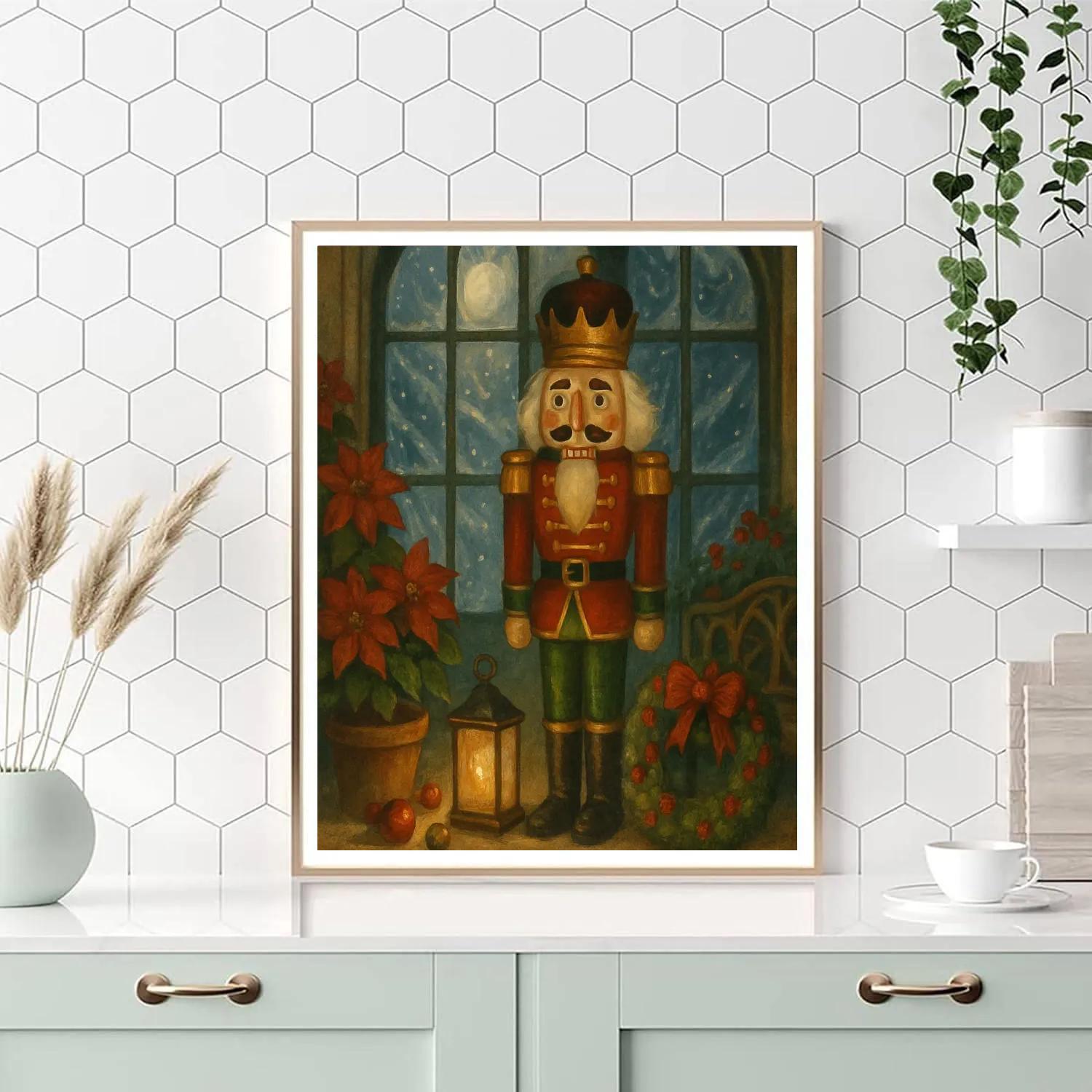 The Nutcracker Garden Under Glass Snow paint by color