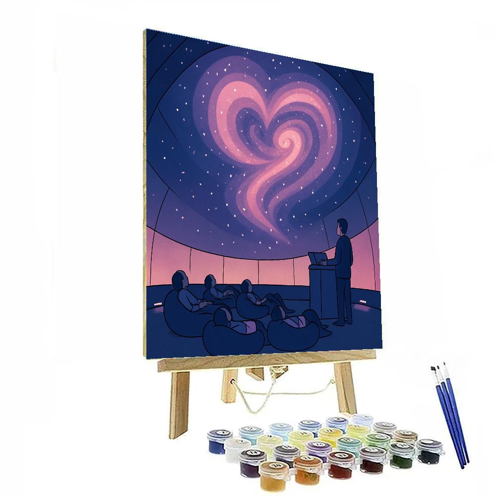 Planetarium Valentines Day Star Show Numbered painting kits