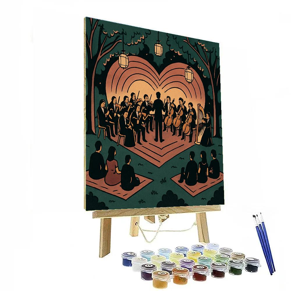 Valentines Day Symphony In The Park Paint by numbers kits