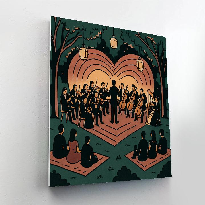 Valentines Day Symphony In The Park Paint by numbers kits