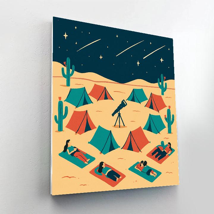 Desert Stargazer Valentines Day Camp Paint by numbers kits