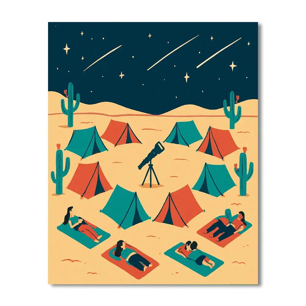 Desert Stargazer Valentines Day Camp Paint by numbers kits