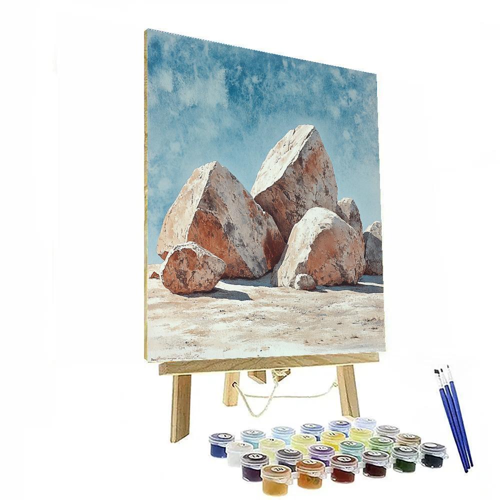 Michelangelo Inspired Wind Carved Sandstone Chariots DIY paint by numbers