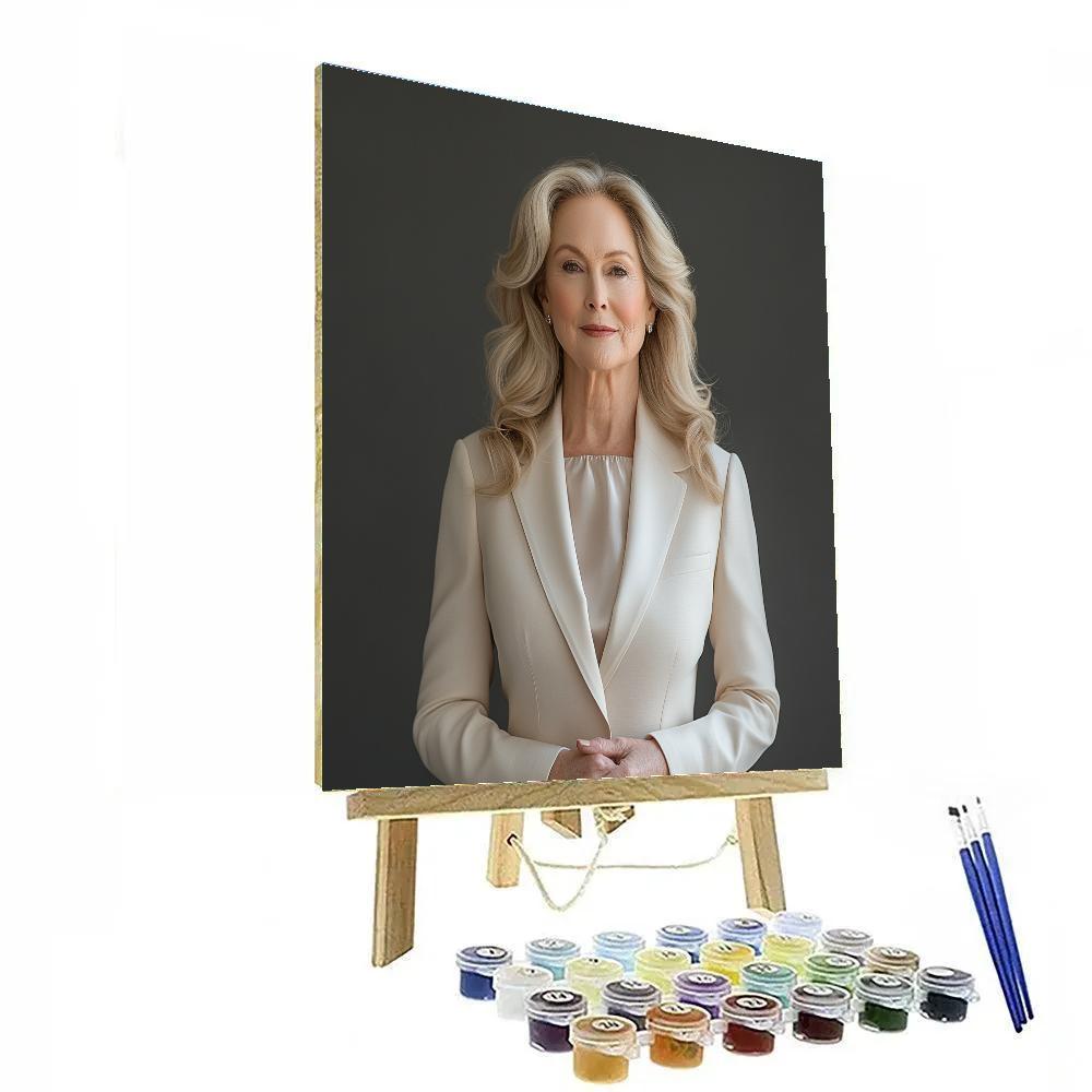 Meryl Streep The Chameleons Crown In A Single Spotlight painting number kit
