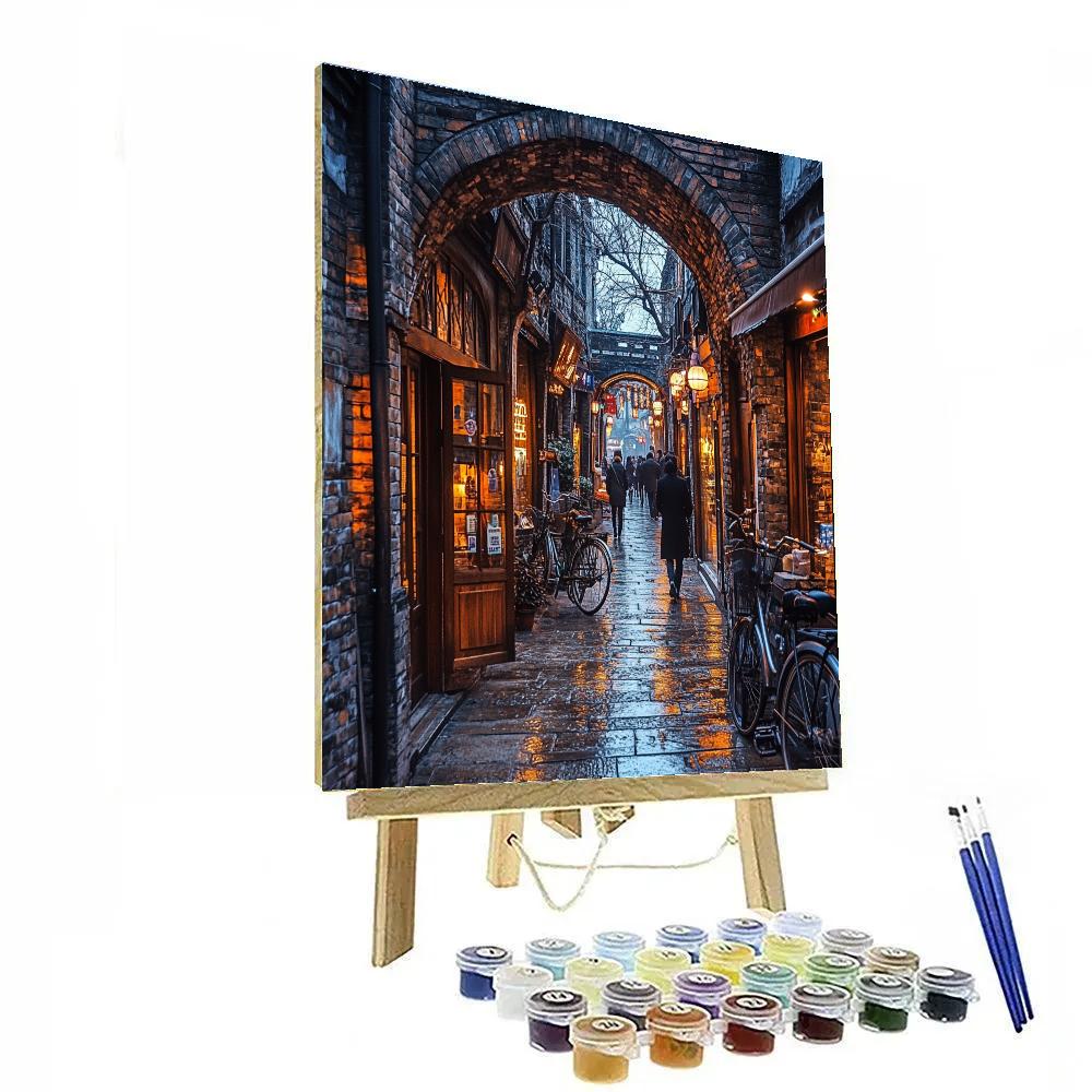 Zhangyuan Historic Shikumen Lanes Shanghai China Number painting