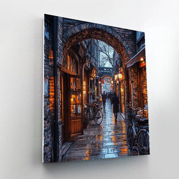 Zhangyuan Historic Shikumen Lanes Shanghai China Number painting