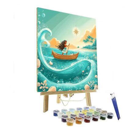 Moana Ocean Star Compass Journey Paint by numbers kits