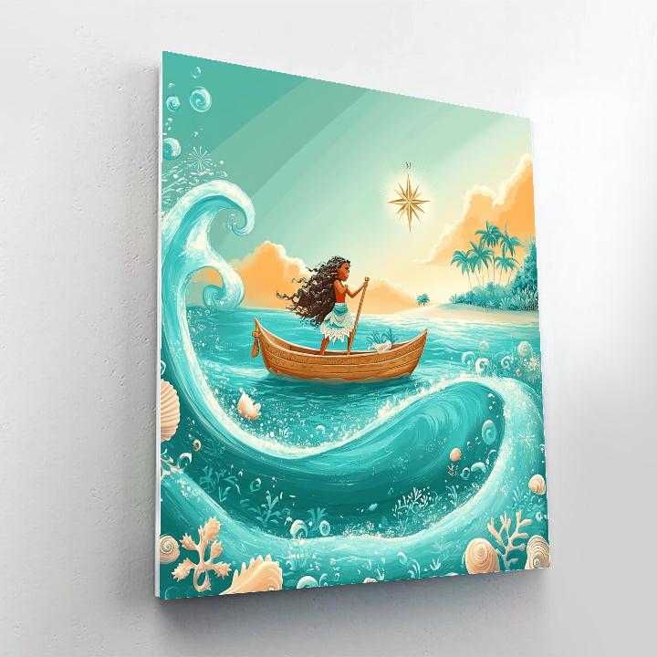 Moana Ocean Star Compass Journey Paint by numbers kits