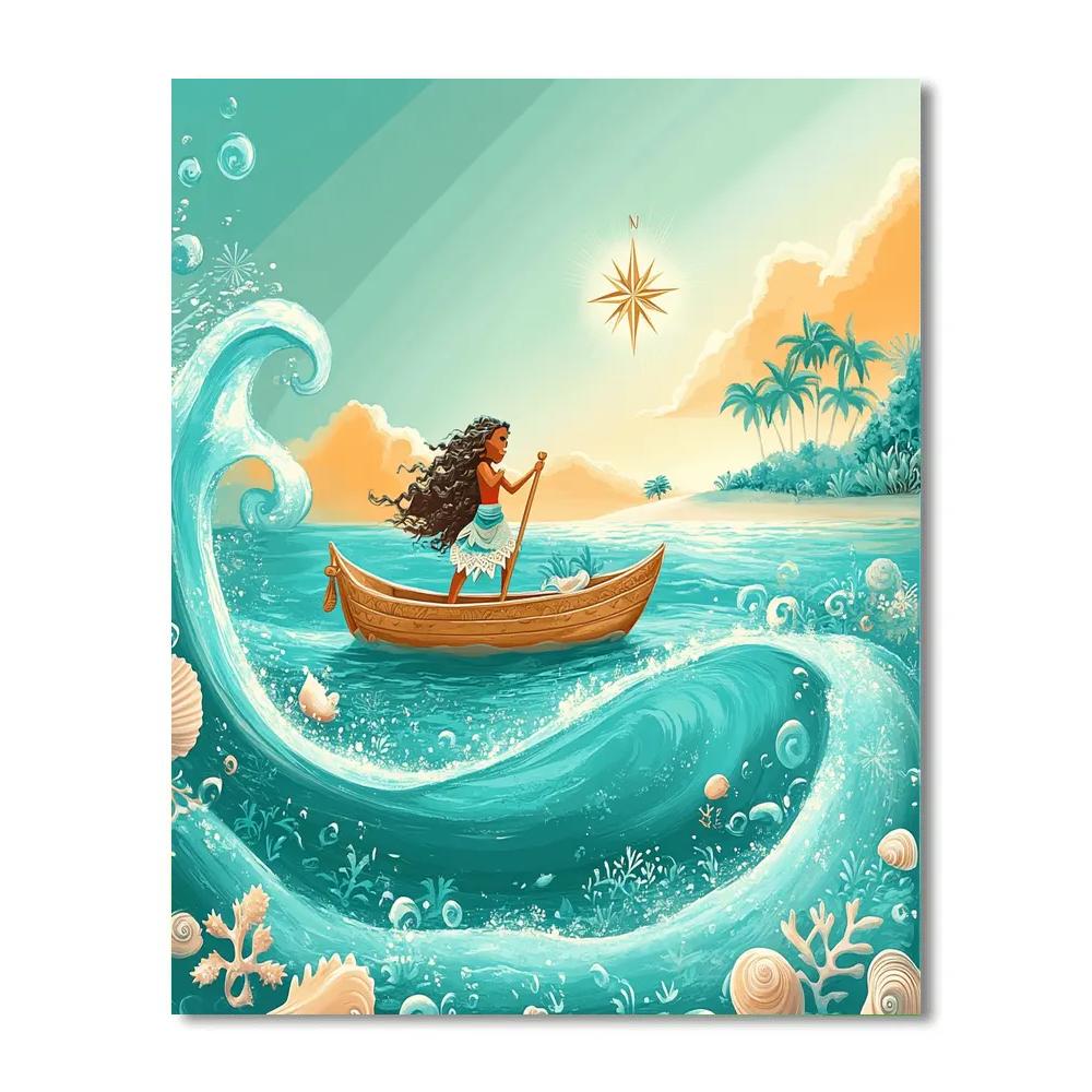 Moana Ocean Star Compass Journey Paint by numbers kits