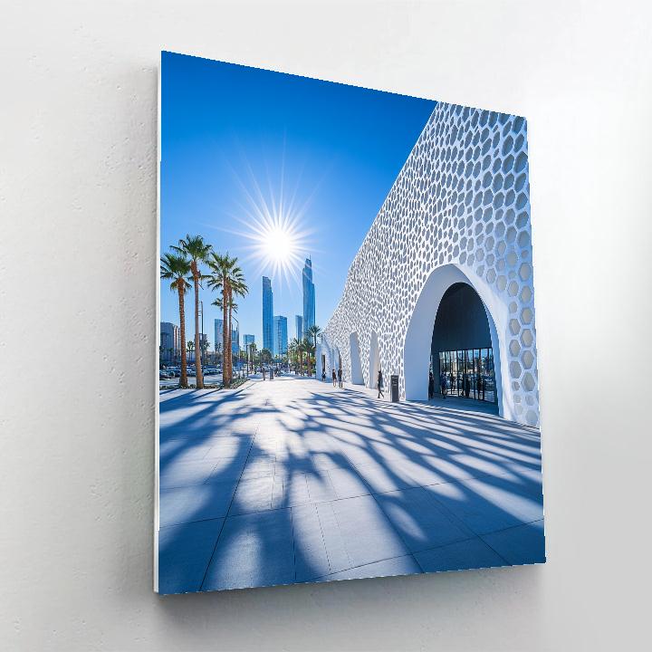 The Broad Museum Honeycomb Facade Los Angeles United States Numbered painting kits