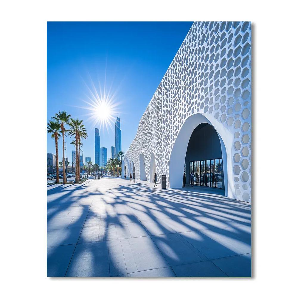 The Broad Museum Honeycomb Facade Los Angeles United States Numbered painting kits