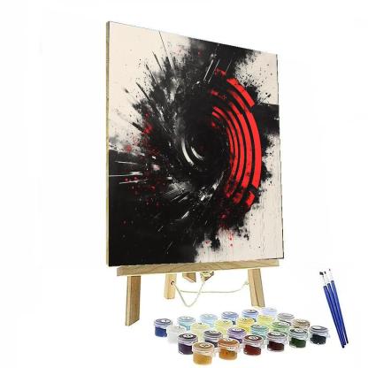 Banksy Inspired Algorithmic Dissent Nebula Painting by numbers kit