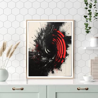 Banksy Inspired Algorithmic Dissent Nebula Painting by numbers kit