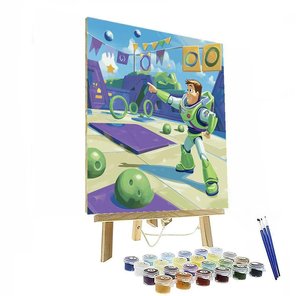 Buzz Lightyear Cosmic Training Course painting number kit