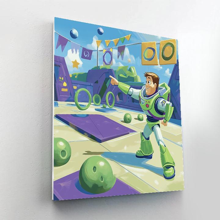 Buzz Lightyear Cosmic Training Course painting number kit