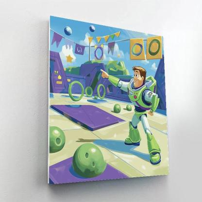 Buzz Lightyear Cosmic Training Course painting number kit