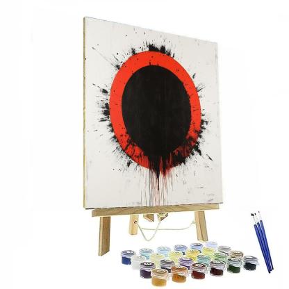 Banksy Inspired Climate Alarm Eclipse Painting by numbers kit